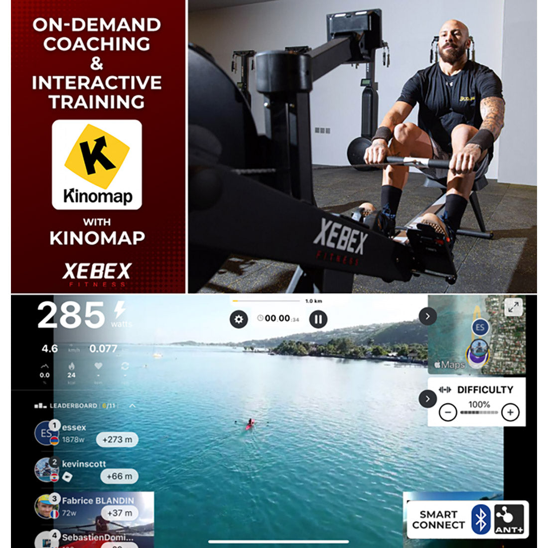 Xebex Air Rower 2.0 Smart Connect