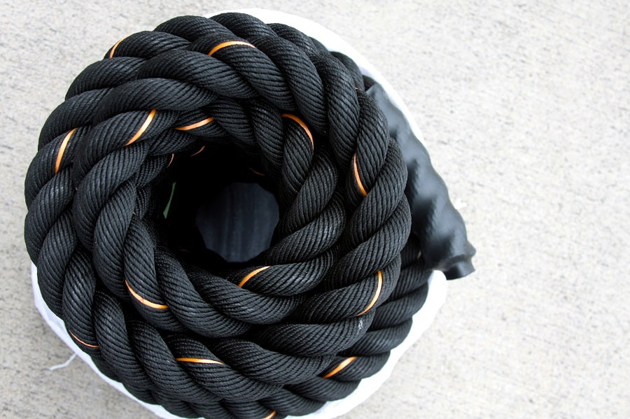 1.5" x 50' Elite Black Battle Rope (RPBX50-1.5)