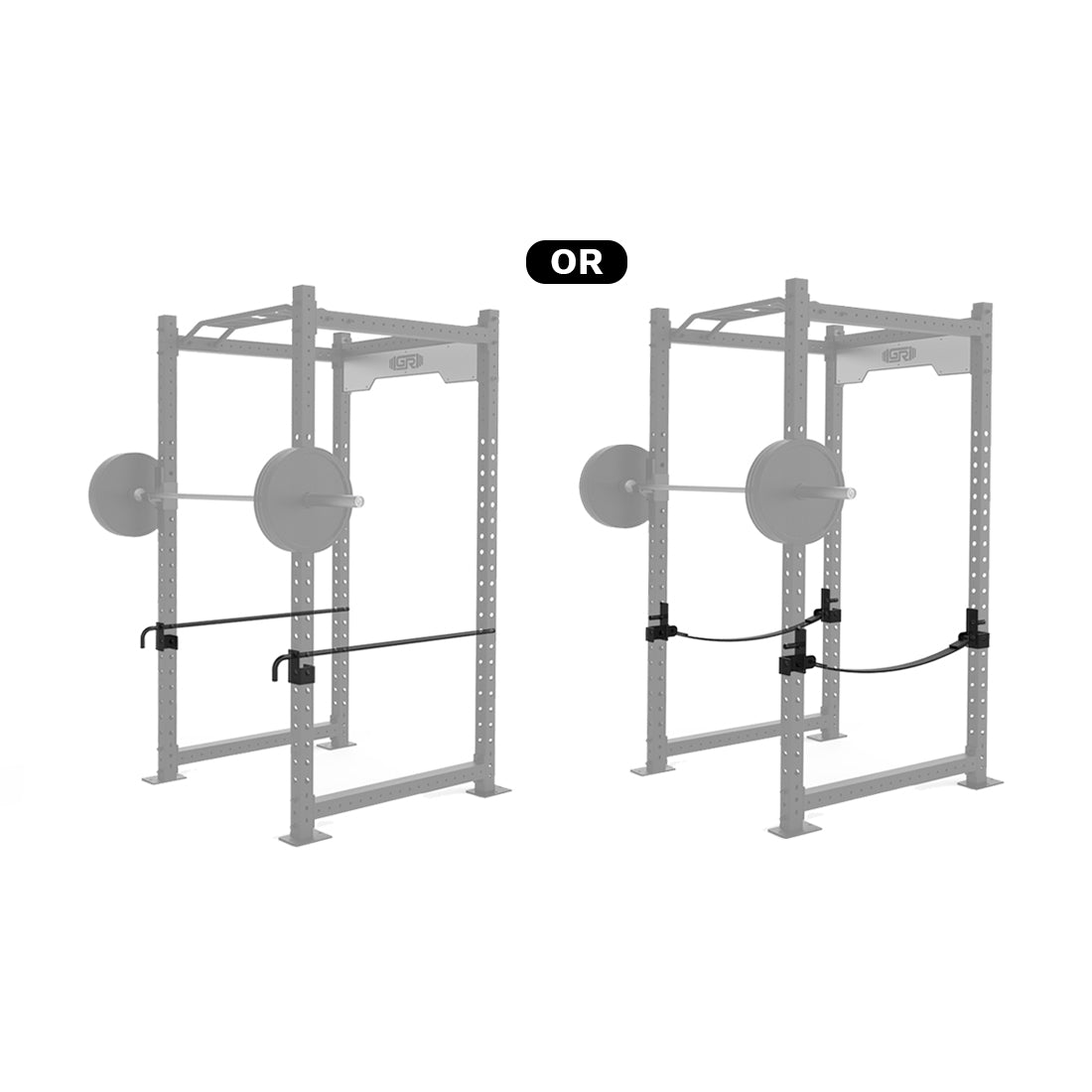 Optional Addition of Safety System: Choose your preferred Safeties (can't combined with Builder® Side-Stack Functional Trainer Set)