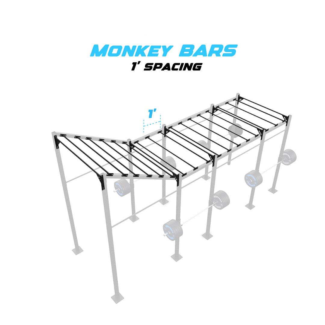20' Freestanding Builder® Pull Up Rig 1' Spacing