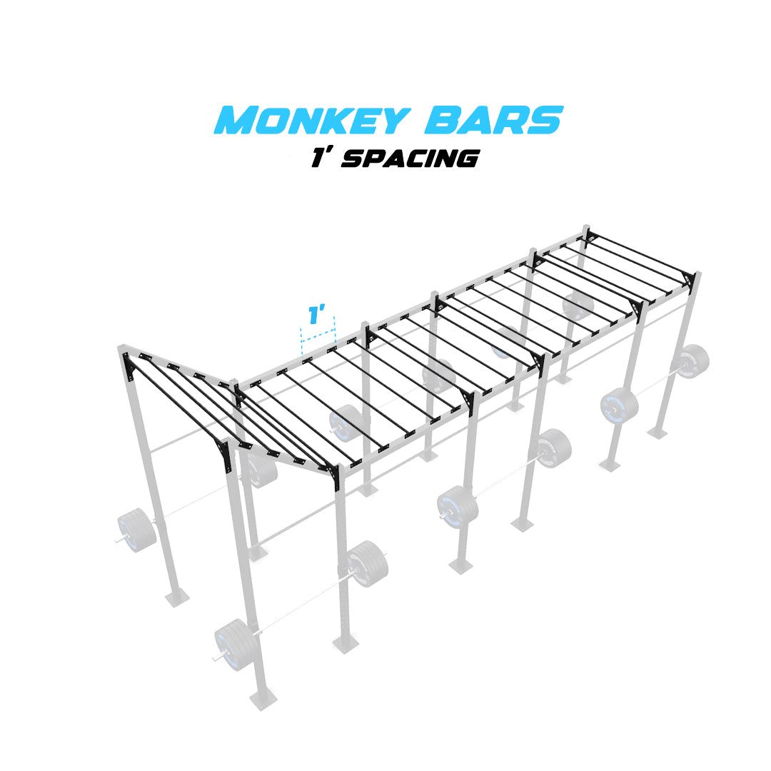 24' Freestanding Builder® Pull Up Rig 1' Spacing
