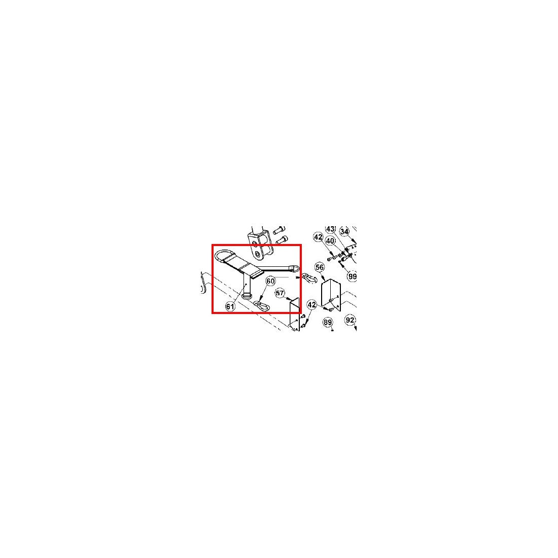 SLD-XT3-PT-61: Y Type Drawstring for XT3 Sled