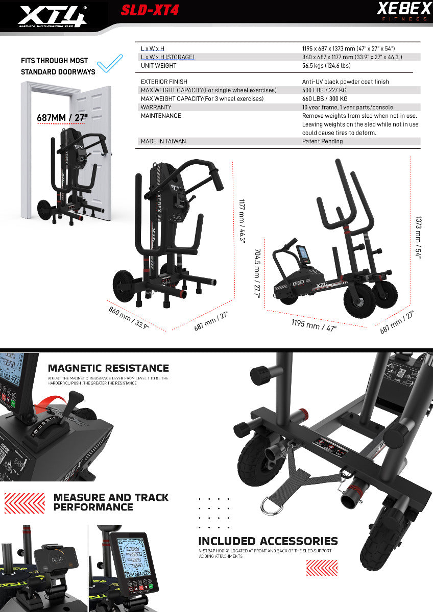 Xebex Fitness XT4 Sled
