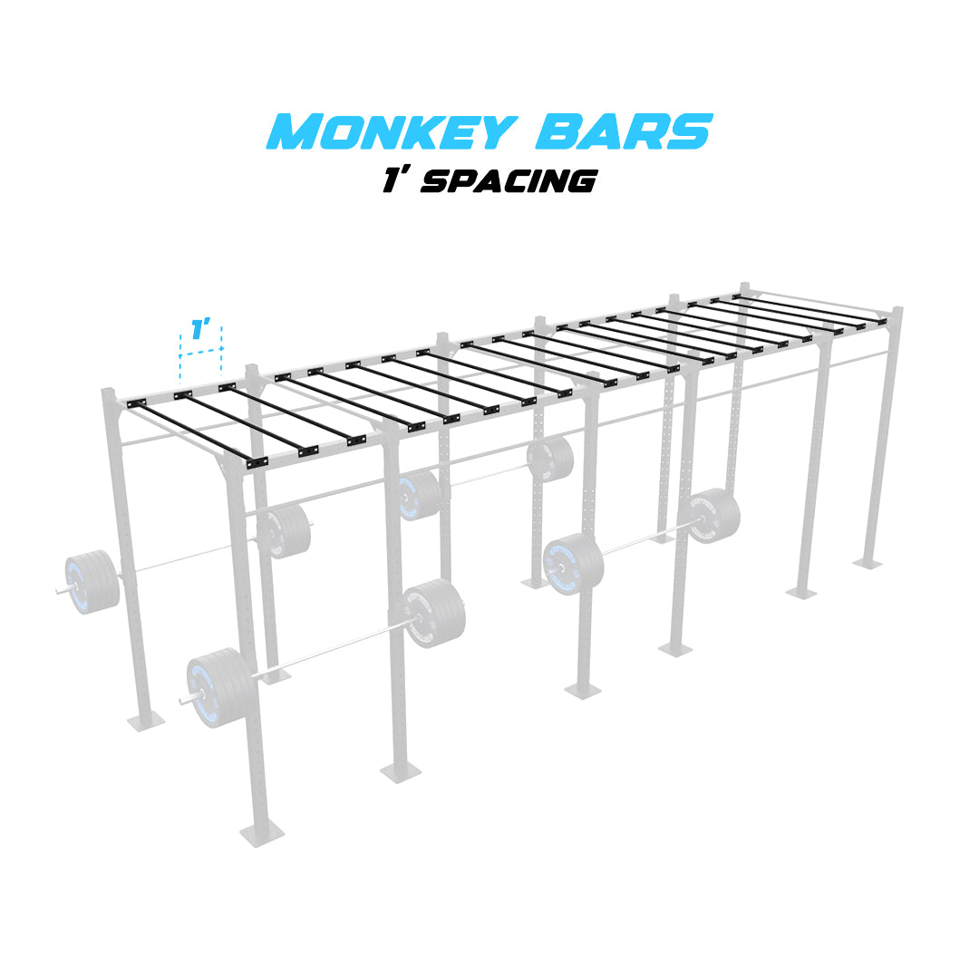 24' Freestanding Builder® Pull Up Rig 1' Spacing