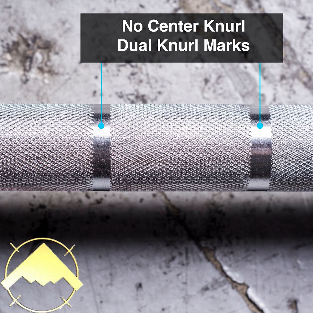 Dual Olympic Rings with great knurling for amazing grip