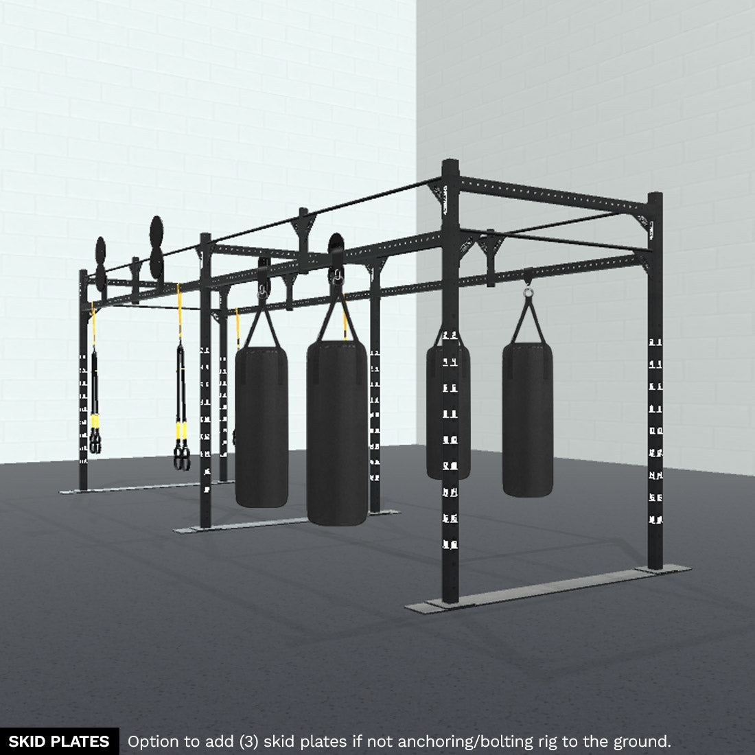 Double Wall Ball Targets are currently unavailable. Double Wall Ball Targets are currently unavailable. 24' HIIT Studio Rig with 4x Double Wall Ball Targets, 4x TRX, 4x Shackles, 4x Heavy Bags, 3x Skid Plates