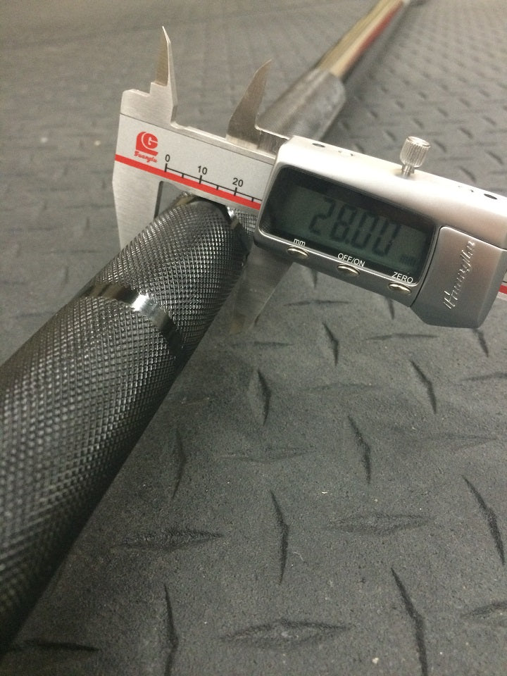 Handles are built to IWF/Olympic Standards at 28mm