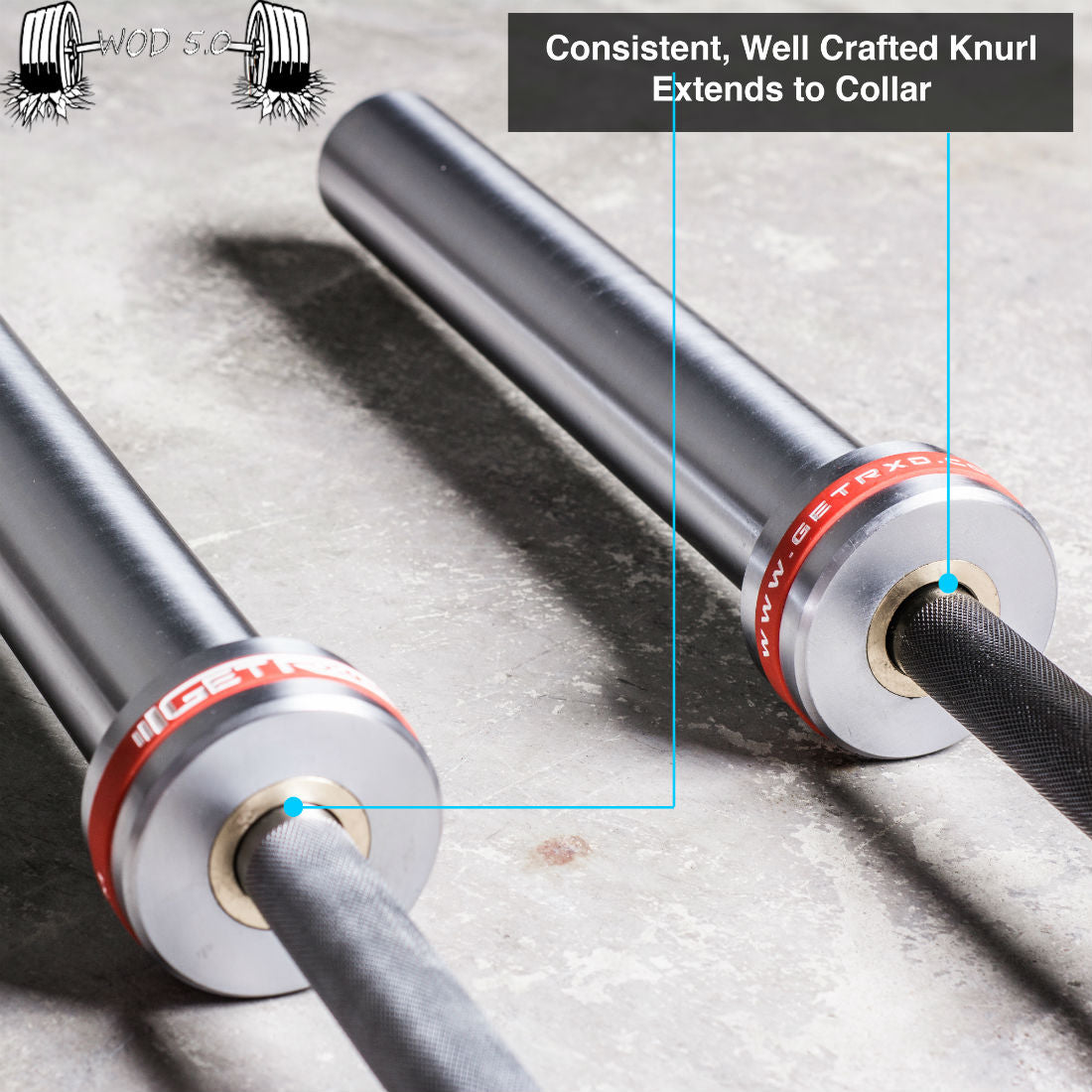 Consistent, Well-Crafted Knurl extends to the collar