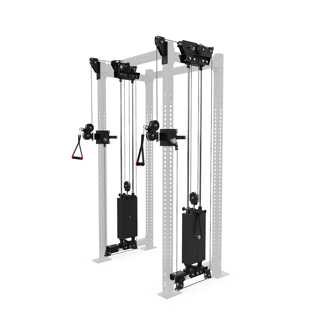 Studio Barbell Set Rack Builder Side-Stack Functional Trainer Cables for CF-CBSHORT2 – Get Rxd