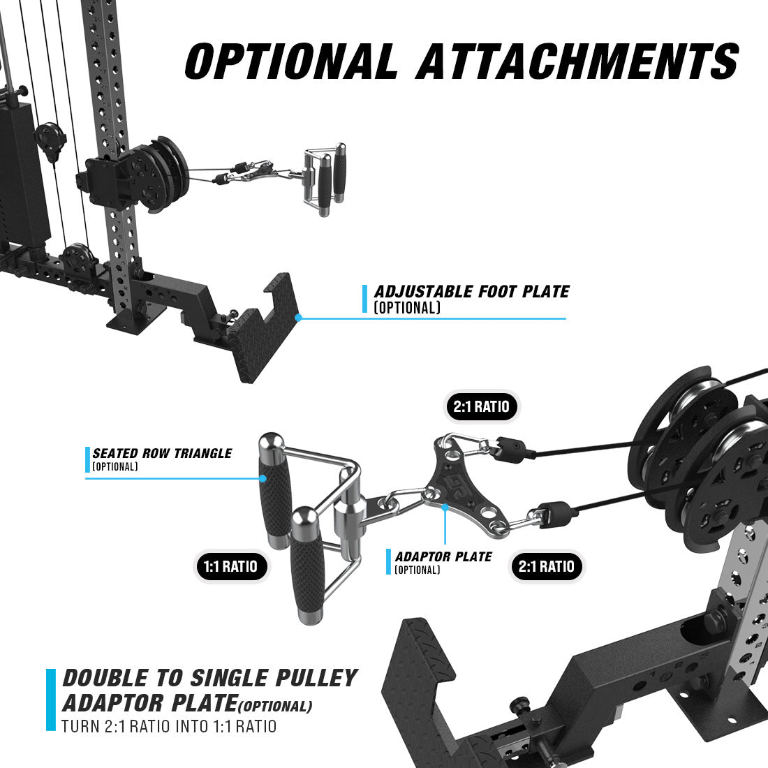 optional attachments