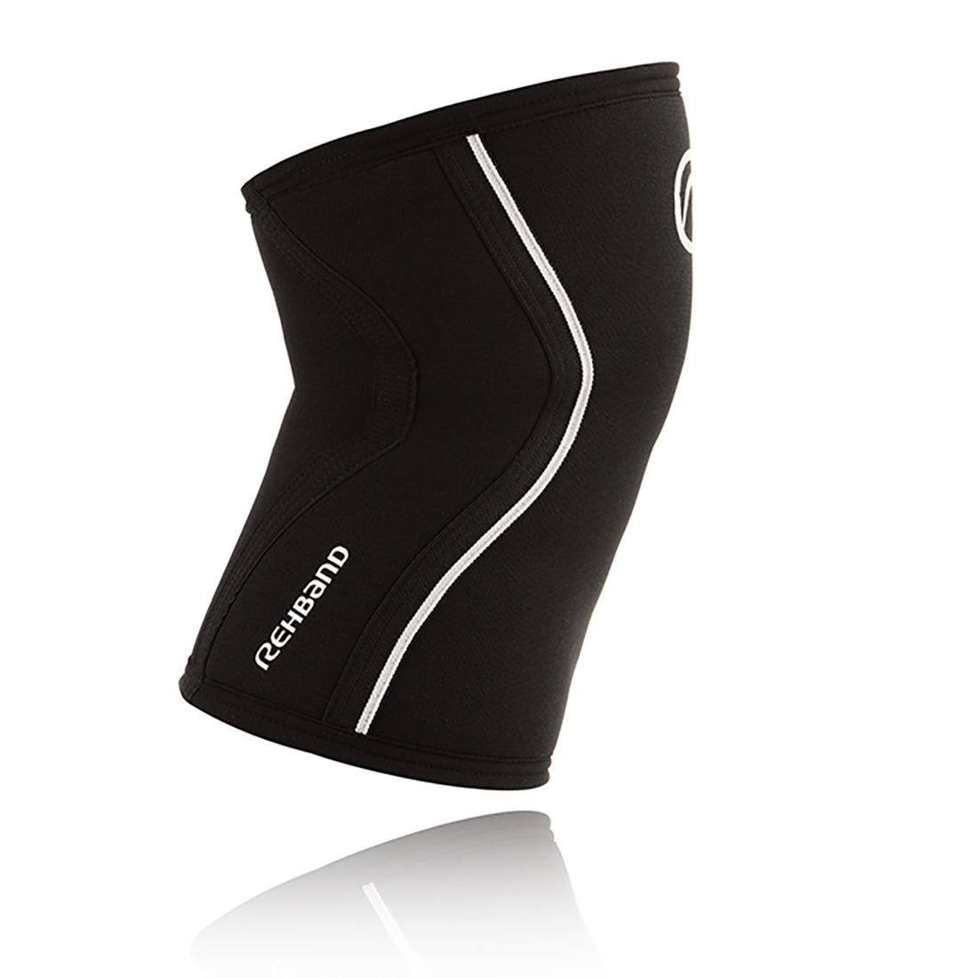 Rehband Rx 7mm Knee Sleeve in Black: Side View