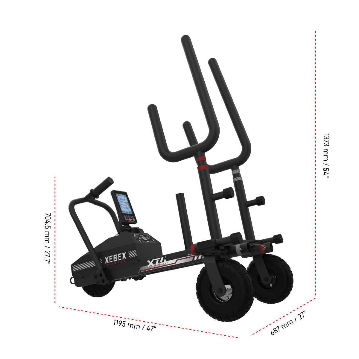 Xebex Fitness XT4 Sled dimensions