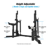 Bench J-Cup Height Adjustability