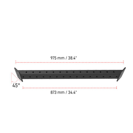 Dimension for Builder Inner Angled CrossBar for 4' or 6' width