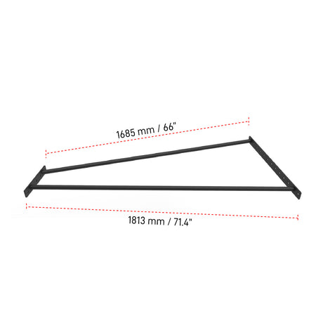 Dimension for Builder Angled Double Monkey Bar for 6' Width