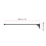 Dimension for Builder Angled Corner Pull Up Bar for 6' width