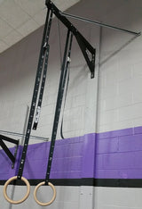 A-Hanger can be bolted directly into wall to hang rings or heavy bag