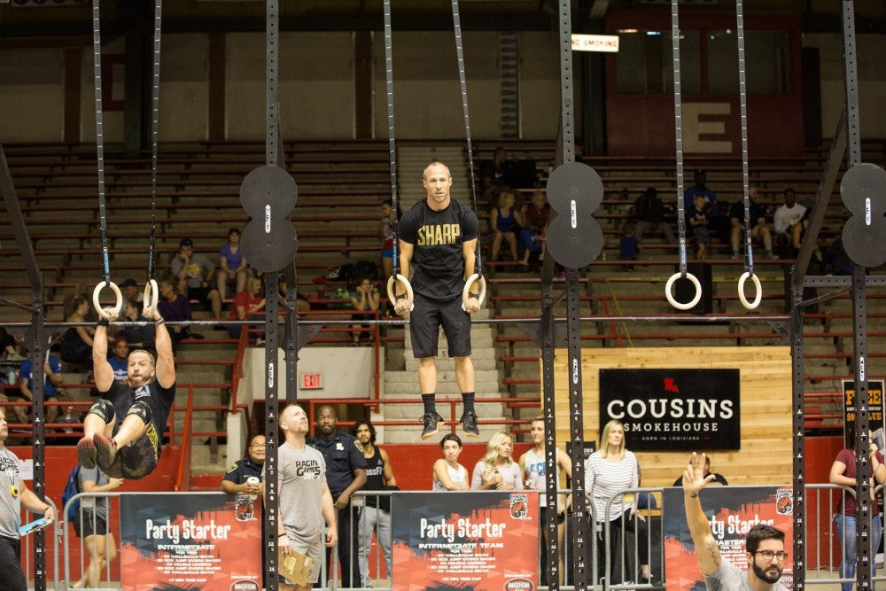 10 and 20-lane versions of this rig have been used in competitions around the world. This is a 20-lane version with added skid plates, double wall ball targets, and rings