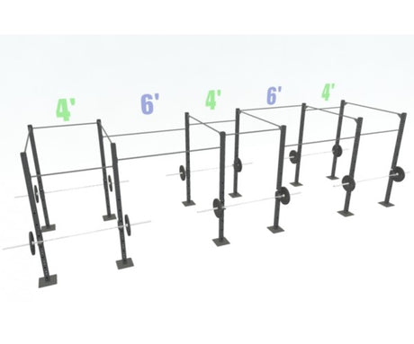 24' Freestanding Builder Rig: Single Bars