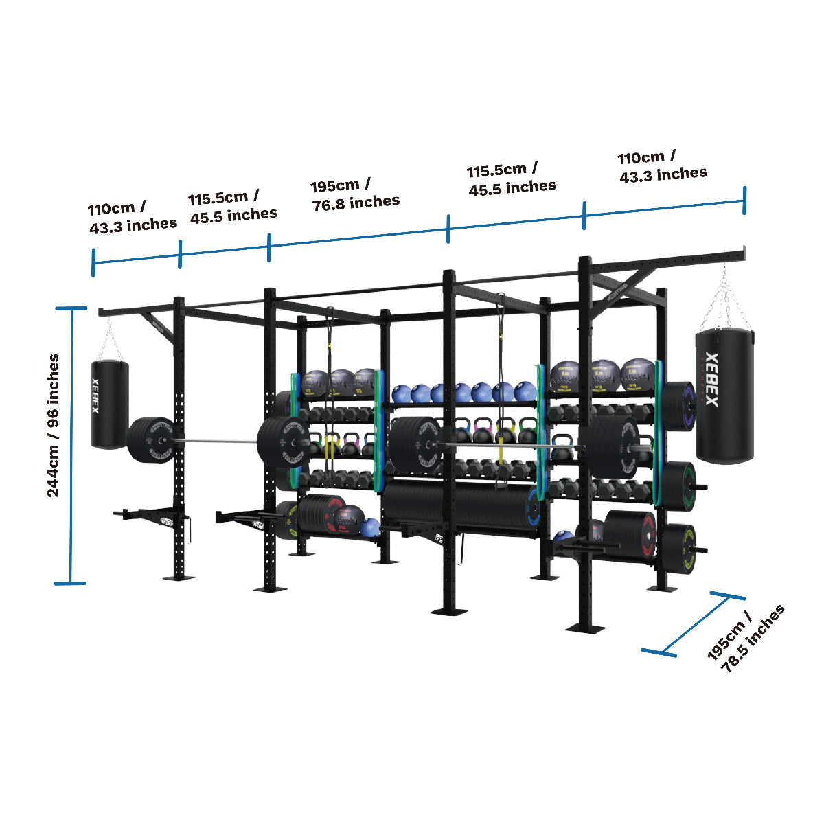 The  14' x 6'  HIIT Studio Rig