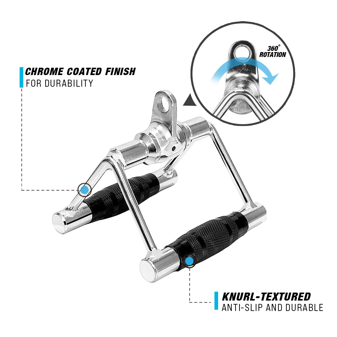 2000 Seated Row Triangle Rotating Handle