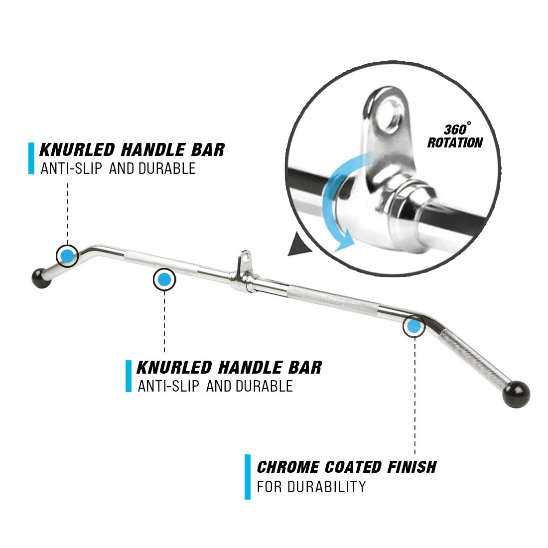 1000 48" Lat Pulldown Bar