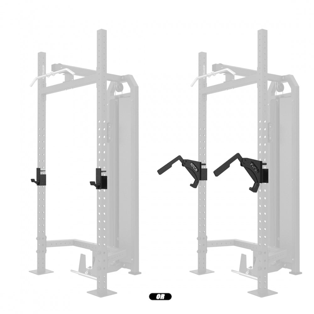 HRHL-400 Builder® Half Rack with Lat Pulldown and Low Row Attachment