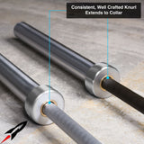 Consistent, Well-Crafted Knurl extends to the collar