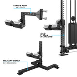 attach to center post or military bench