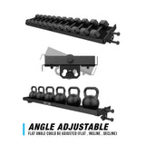 RX3 72" Adjustable Kettlebell and Dumbbell Shelf
