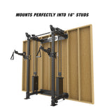 Mounts perfectly into 16" studs