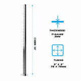 RX3 Chrome 84" Upright