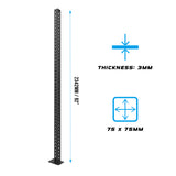 RX3 Black 92" Upright dimensions