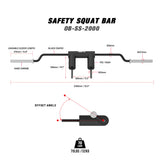 Safety Squat Bar 2000 Dimension