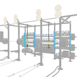 Add 4x Builder Rig Steel Pegs for hanging resistance bands, belts, jump ropes, etc.