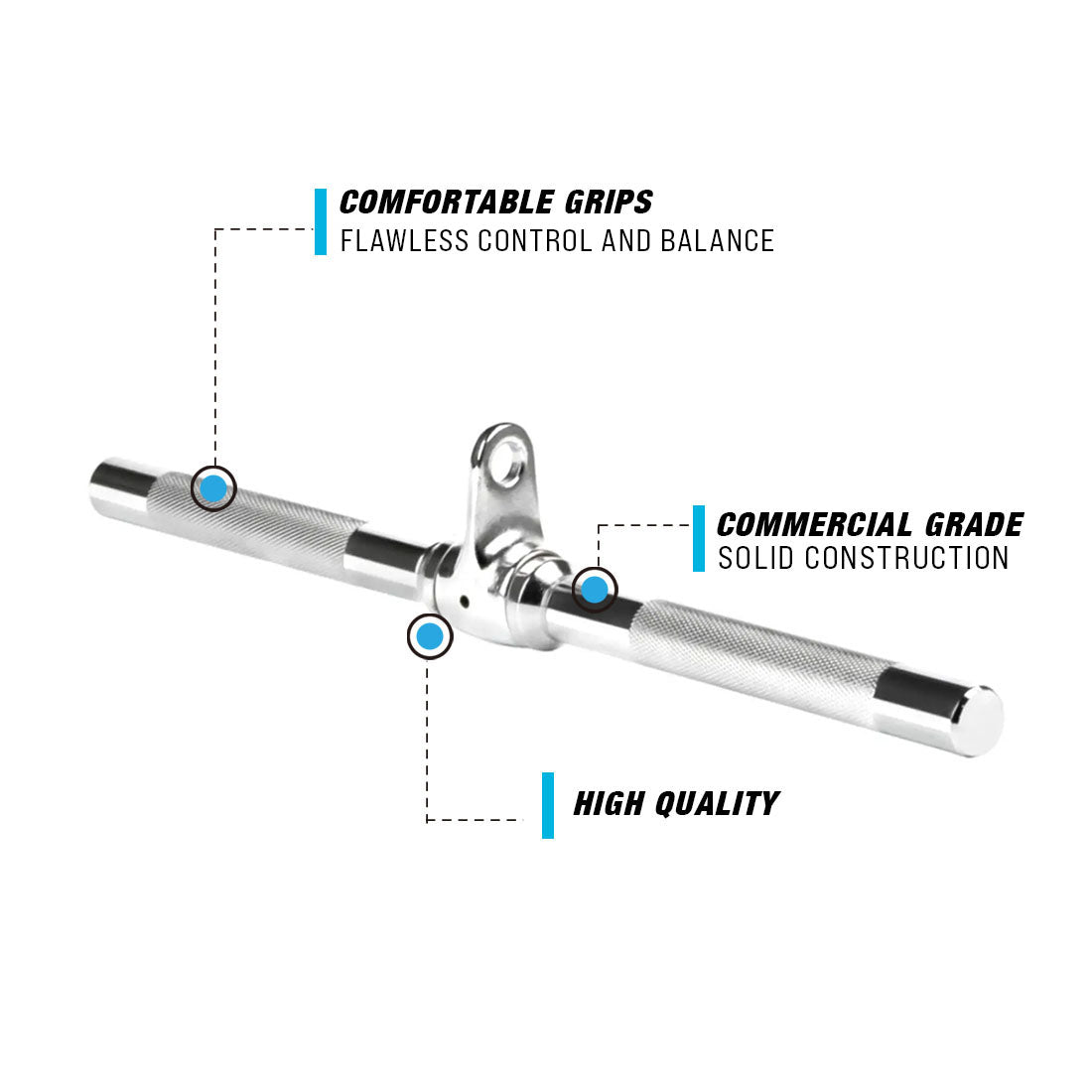 1000 20" Straight Bar Rotating Handle