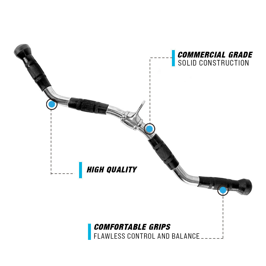 2000 28" Curl Bar Rotating Handle
