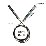 Quick Adjust QA-2 Speed Rope - Silver (ROPEQA2-SILVER)