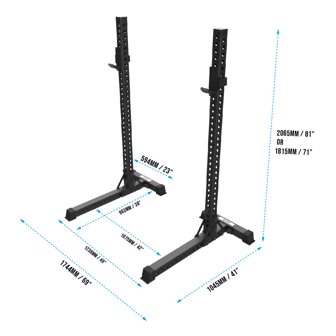 RX3 Division Squat Rack