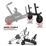XT4 Rear Frame Set with Swivel Wheel Casters increases front wheel stability