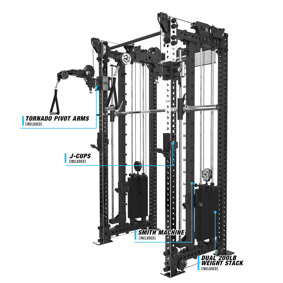 RX3 Tornado Compact Smith Machine Rack