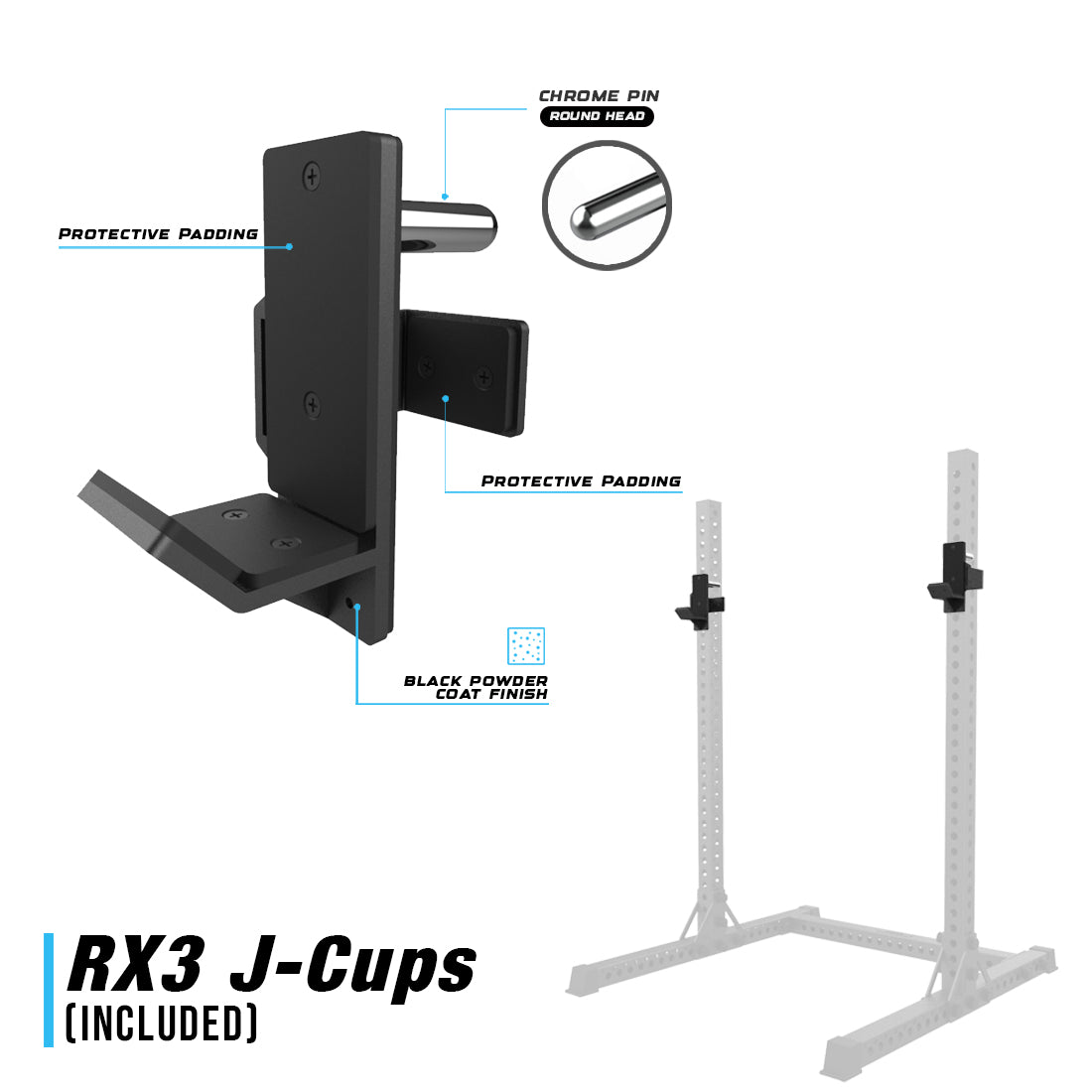 Included RX3 J-cups