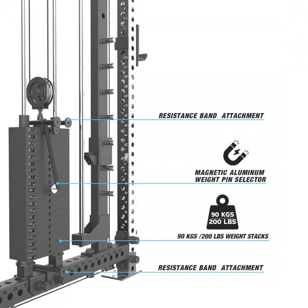 RX3 Tornado 6-Post Smith Machine Rack
