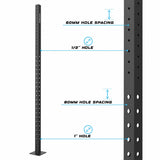 HRHL-400 Builder® Half Rack with Lat Pulldown and Low Row Attachment