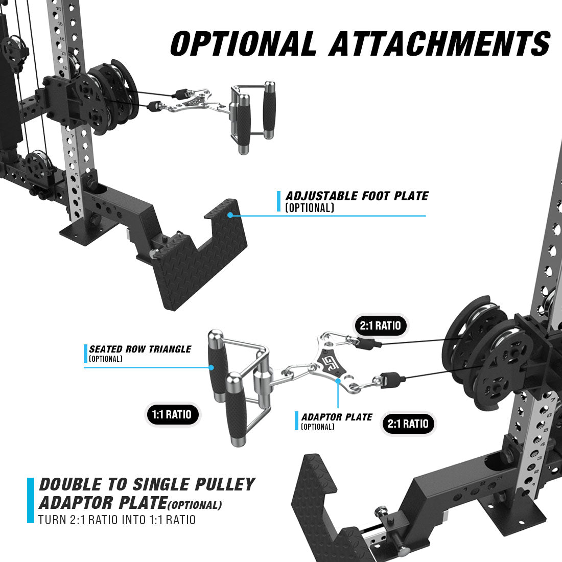 optional low row attachments