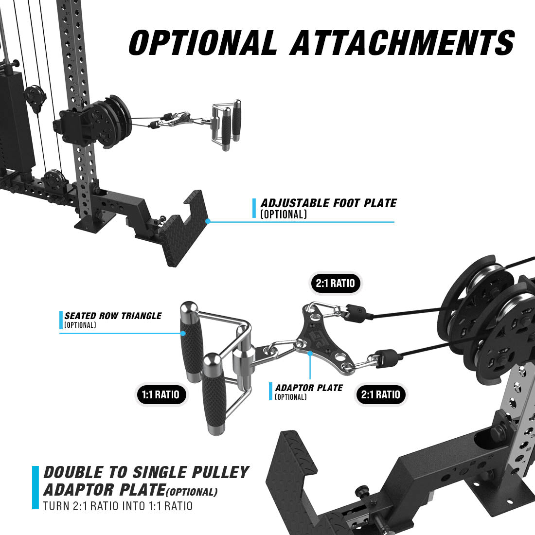 optional attachments