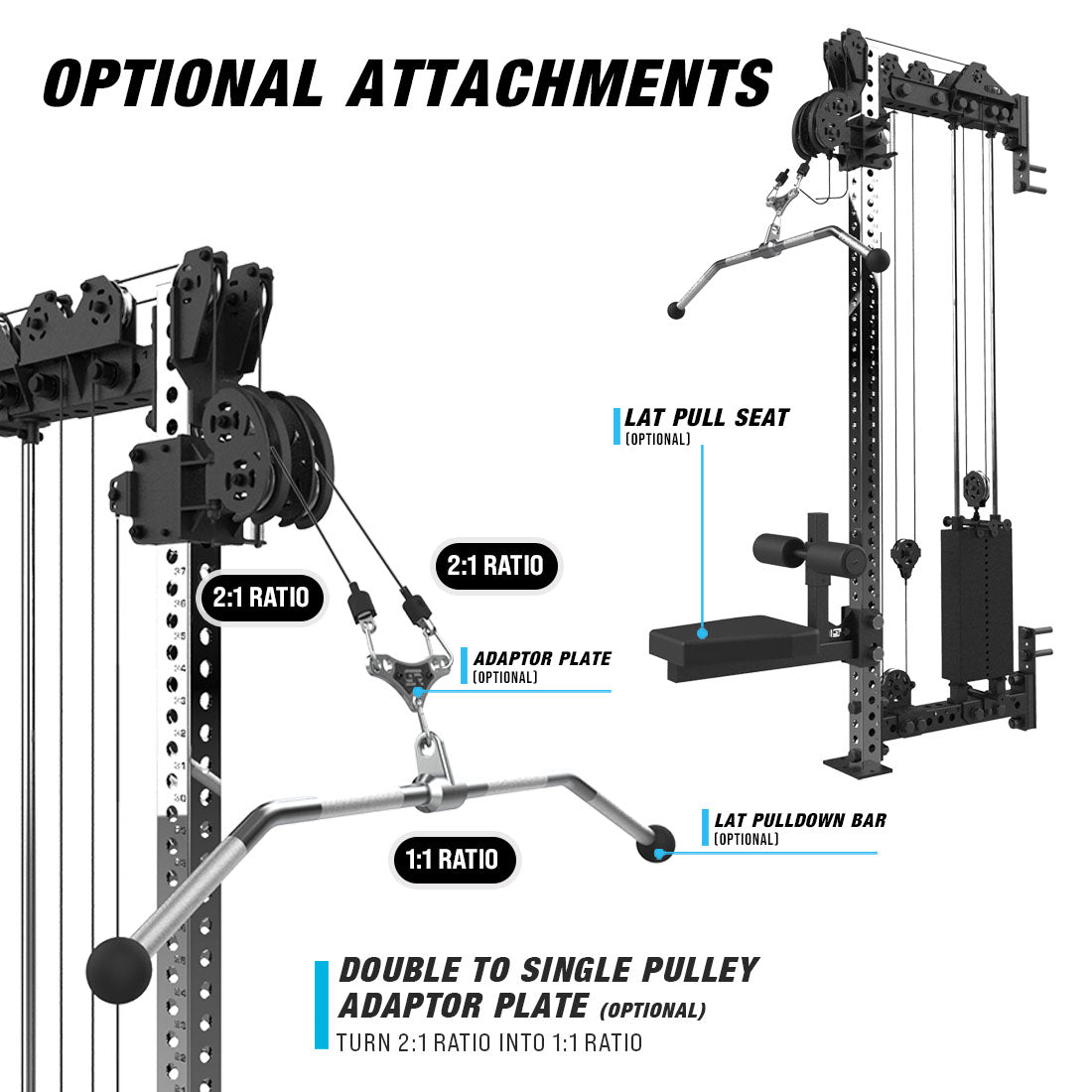 optional attachments