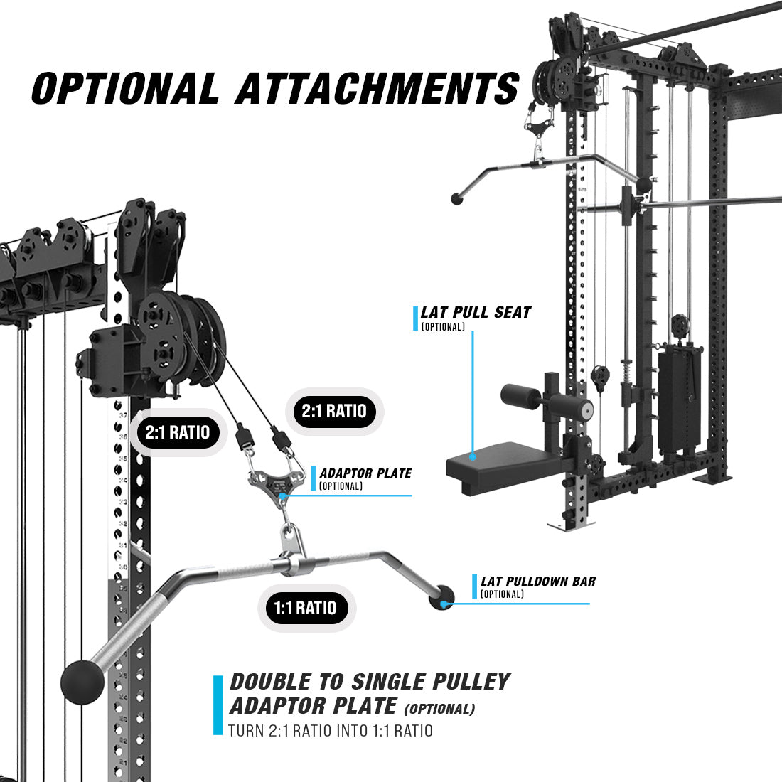 optional attachments