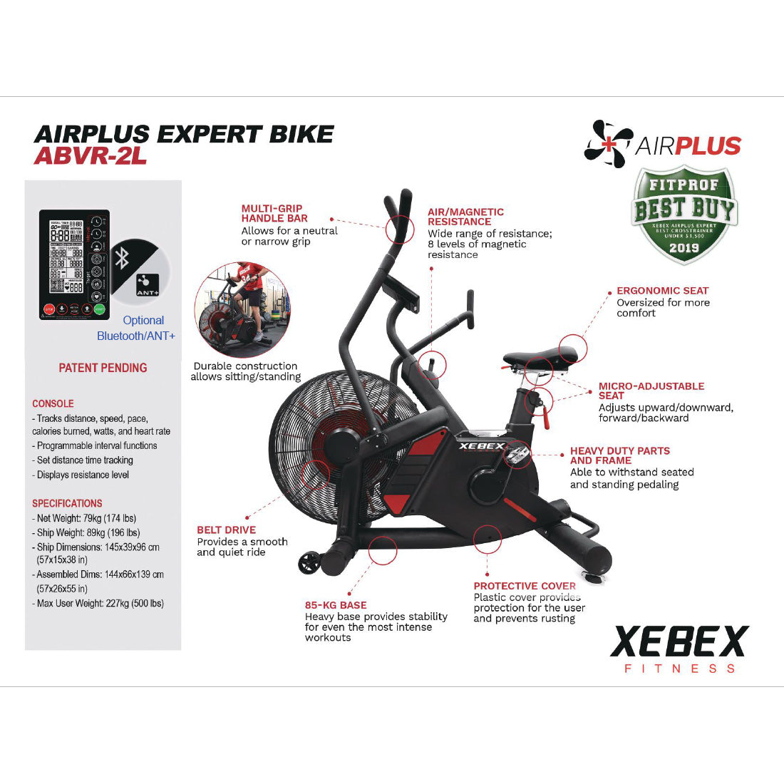 Xebex AirPlus Expert Bike 3.0 Smart Connect