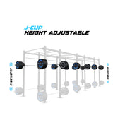 24' Freestanding Builder® Pull Up Rig J-Cup adjustability